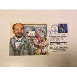 A first day cover 'Celebrate the Century' postmarked 1988 bearing the signatures of John Lewis and