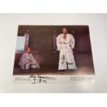 THE SHADOW WARRIOR; a large colour photograph bearing the twin signatures of Tatsuya Nakadai and