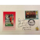 GARY LINEKER; a first day cover bearing the footballer and presenter's signature inscribed 'Best