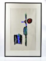 † HARRY OUSEY (1915-1985); watercolour, untitled, signed and dated '65, inscribed on Goldmark