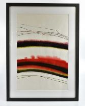 † HARRY OUSEY (1915-1985); watercolour, 'Edge Movement', signed verso, 75 x 50cm, framed and