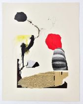 † HARRY OUSEY (1915-1985); collage, untitled, signed and dated '65, further dated March 1965