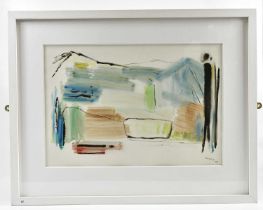 † HARRY OUSEY (1915-1985); watercolour, untitled, signed and dated '79, 30 x 45cm, framed and