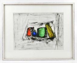 † HARRY OUSEY (1915-1985); watercolour and gouache, untitled, unsigned, 37 x 49cm, framed and