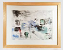 † HARRY OUSEY (1915-1985); watercolour, 'Walls Green', signed and dated '74, 56 x 76cm, framed and