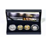 THE ROYAL MINT PIEDFORT COIN COLLECTION; a boxed Royal Mint 2009 four coin collection comprising