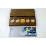 THE ROYAL MINT; a 2002 Manchester Commonwealth Games Silver Proof Piedfort Collection with box and