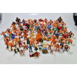 A collection of vintage wrestling figures from the 80s/90s, to include Titan Sports, together with a