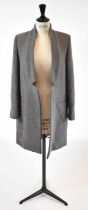 STELLA MCCARTNEY; a grey cashmere and wool short coat, size 38.