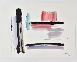 † HARRY OUSEY (1915-1985); watercolour, untitled, signed and dated '81, 24.5 x 32cm, unframed.