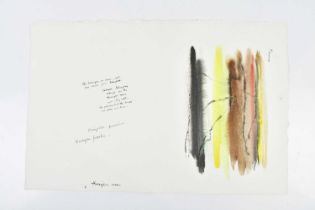 † HARRY OUSEY (1915-1985); watercolour, 'Horizon', signed and dated '78, with artist's annotations