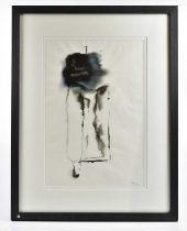 † HARRY OUSEY (1915-1985); watercolour, untitled, signed and dated '72, 54 x 36cm, framed and