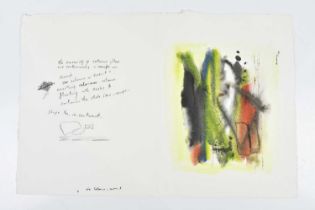 † HARRY OUSEY (1915-1985); watercolour, 'Via Colour - Event', signed and dated '78, with artist's