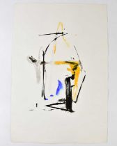 † HARRY OUSEY (1915-1985); watercolour, untitled, signed and dated '64, 63.5 x 42.5cm, unframed.
