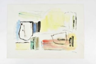 † HARRY OUSEY (1915-1985); watercolour, untitled, signed and dated '79, 35 x 50cm, unframed.