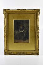 ALBERT NEUHUYS; watercolour, figure reading book, signed lower left, 22 x 15cm, framed and glazed.