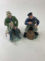ROYAL DOULTON; two figures comprising HN2258 'A Good Catch', and HN2317 'The Lobster Man' (2)