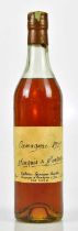 COGNAC; a single bottle Armagnac Marquis De Montesquiou, 40%, 70cl, fitted in wooden carton (1).