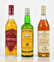 WHISKY; three bottles comprising The Chairmans Fine Scotch Whisky, 8 Year Old, Aged 60% Malt 40%,