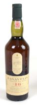 WHISKY; a single bottle Lagavulin Single Islay Malt Scotch whisky, aged 16 years, 43%, 700ml, in