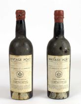 PORT; two bottles Taylor's Vintage Port 1963, ex-cellars J.W. Cameron & Co, Hartlepool. Condition