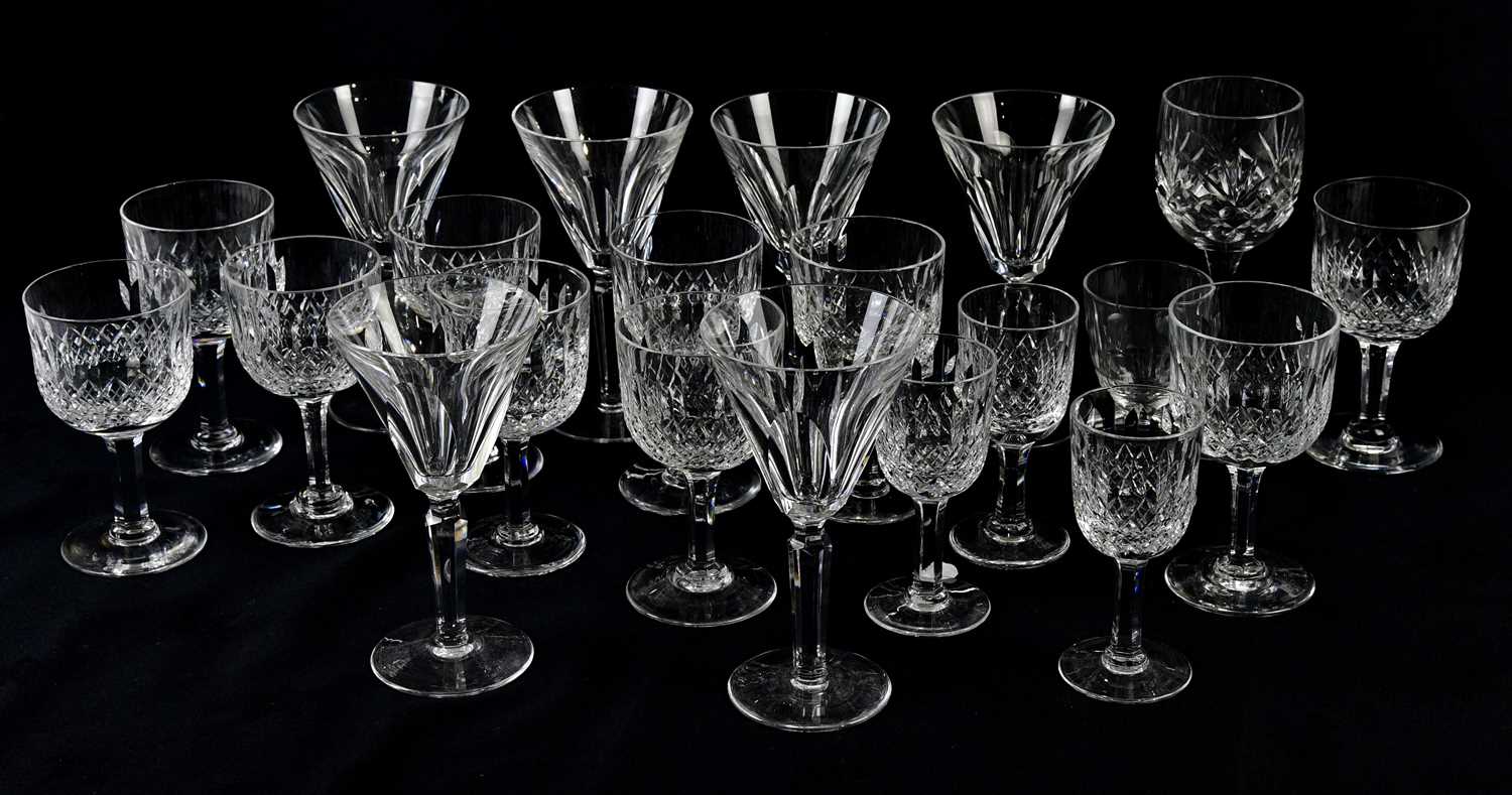 A collection of cut glass including ten Thomas Webb wine glasses, etc. - Image 3 of 4