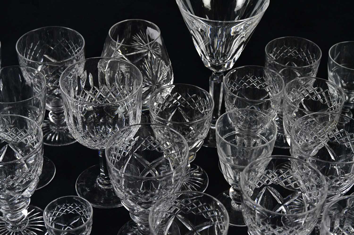 A collection of cut glass including ten Thomas Webb wine glasses, etc. - Image 2 of 4