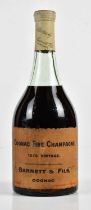 COGNAC; a single bottle of 1875 Barnett & Fils Fine Champagne Cognac, 70% proof.