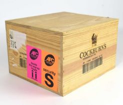 PORT; an original wooden case containing six bottles of Cockburn's 2011 port, 75cl.