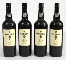 PORT; four bottles Warre's vintage port, 2007 (bottled 2009), 20%, 75cl (4).