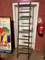 A set of decorative wooden ladders, height 217cm.