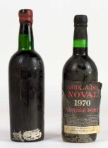 PORT; a single bottle Quinta Do Noval 1970, and a single bottle Fonseca 1963 (2).