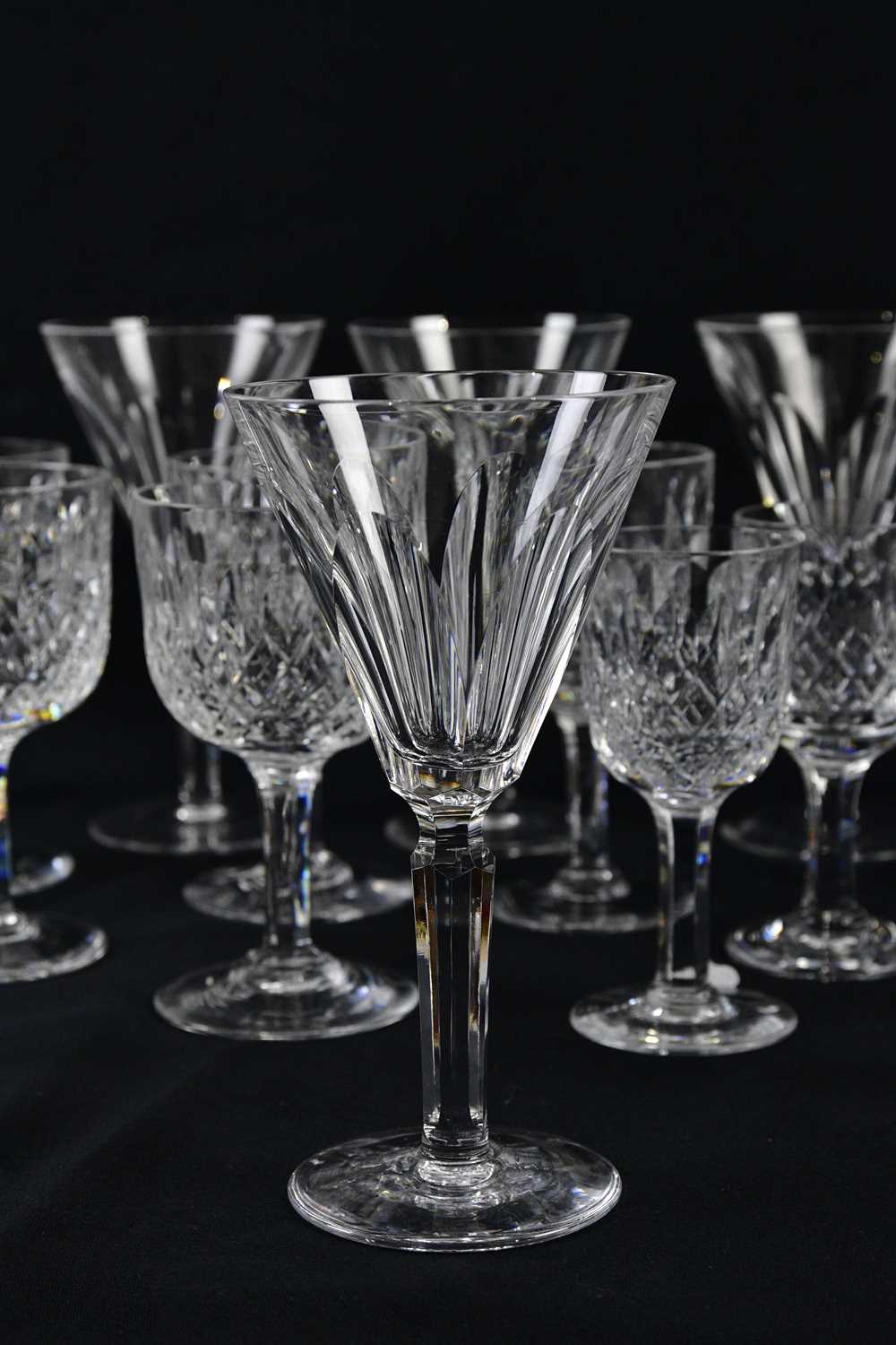 A collection of cut glass including ten Thomas Webb wine glasses, etc. - Image 4 of 4