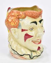 ROYAL DOULTON; a large size character jug 'The Clown', printed marks to the underside, height