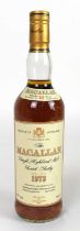 WHISKY; a single bottle of The Macallan Single Highland Malt Scotch whisky, 18 years old,