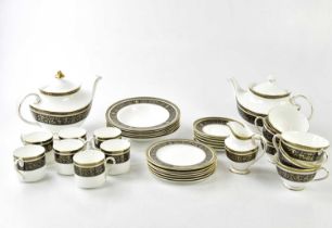 ROYAL DOULTON; a part tea/dinner service in the 'Dorchester' pattern (second quality).
