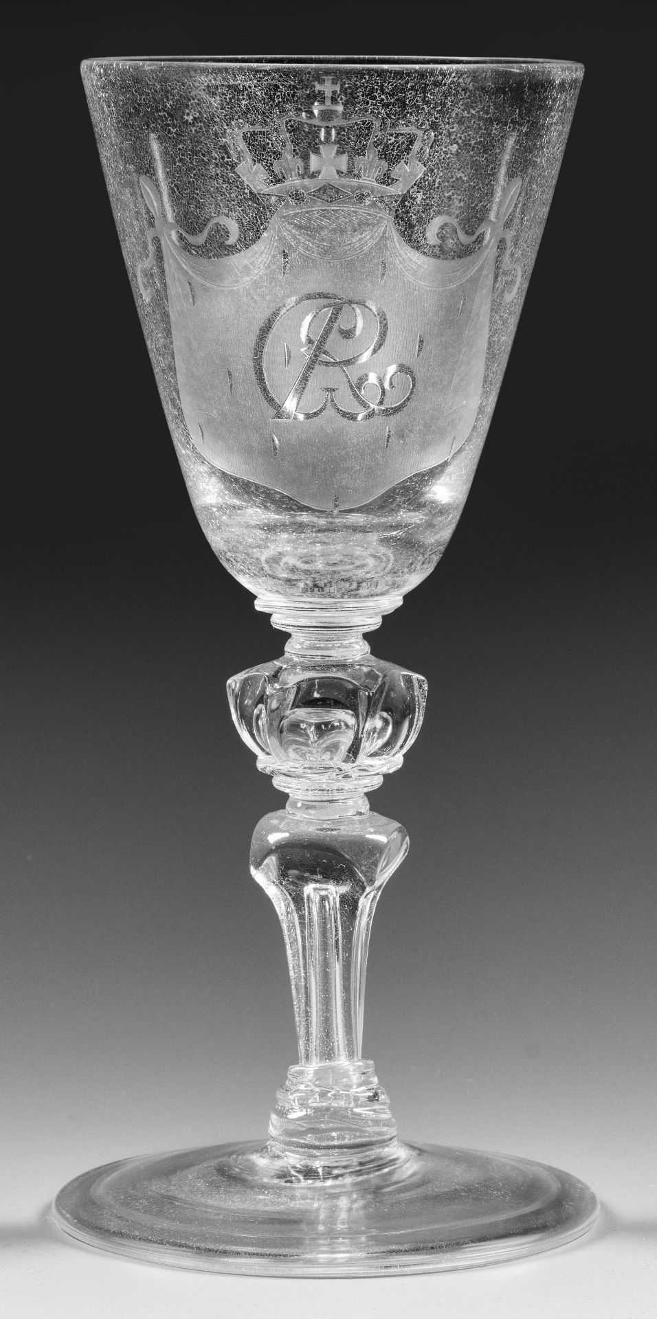 Barock-Pokal mit Herrscher-Monogramm