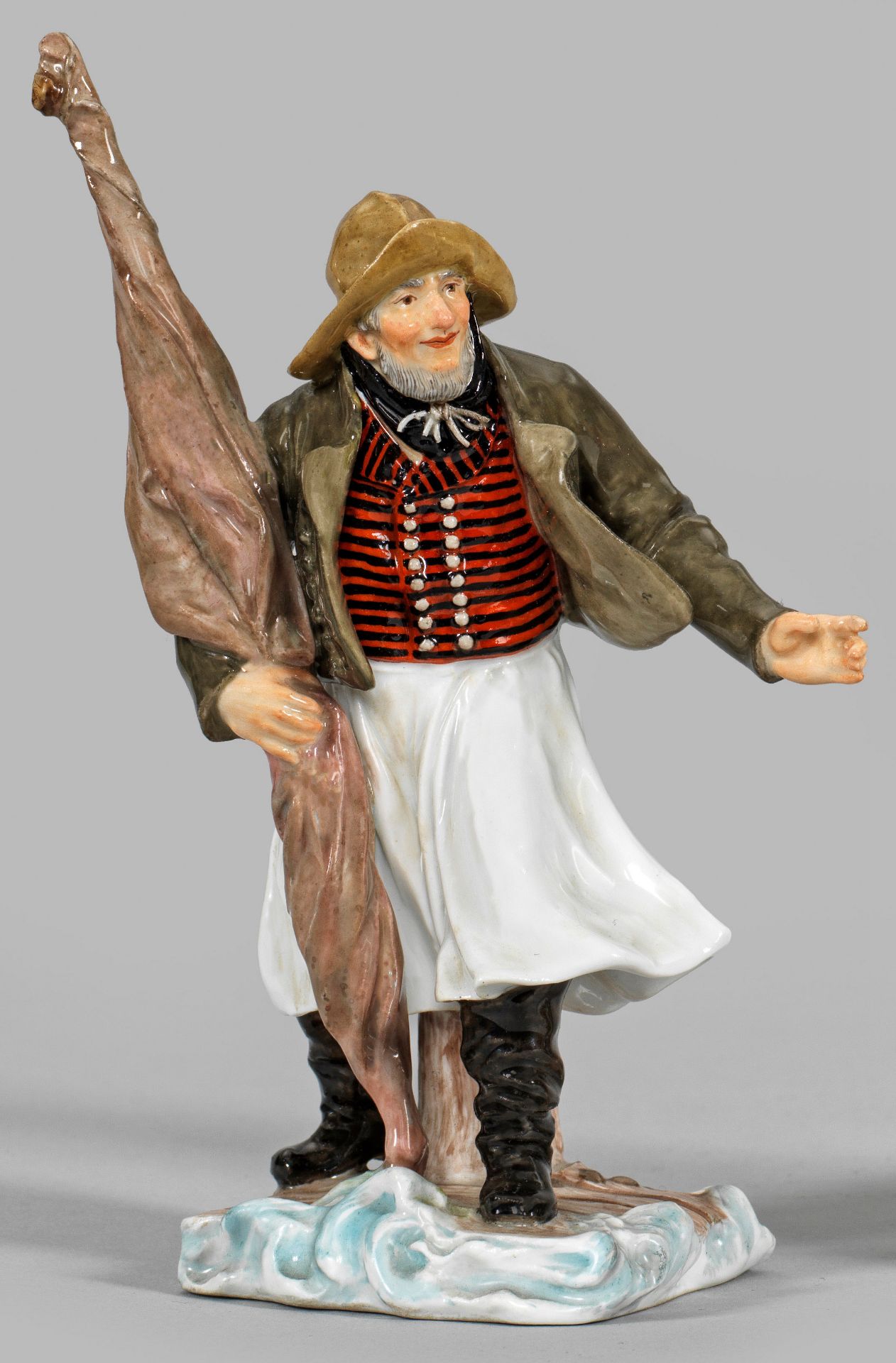 Seltene Trachtenfigur "Mönchguter Schiffer"