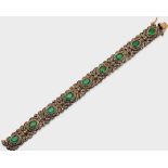 Russisches Belle Epoque Smaragd-Armband