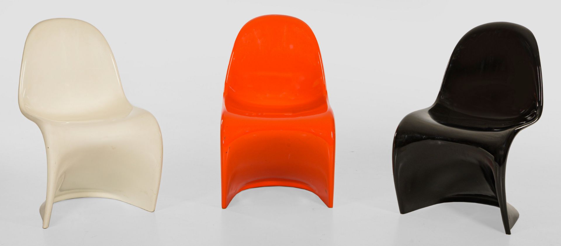 Drei Stühle von Verner Panton