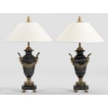 Paar Tischlampen im Louis XV-Stil