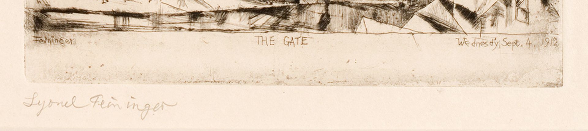 Lyonel Feininger – Das Tor (The Gate). - Image 2 of 2