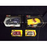 4 x Burago Sports Cars. 2 x 1:18 Scale - Diamond Series Model 3034 Chevrolet Corvette(1957) in