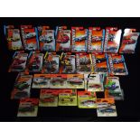 26 x Matchbox Carded Vehicles. 5 x Superfast, 12 x MBX Adventure City, MBX Construction and