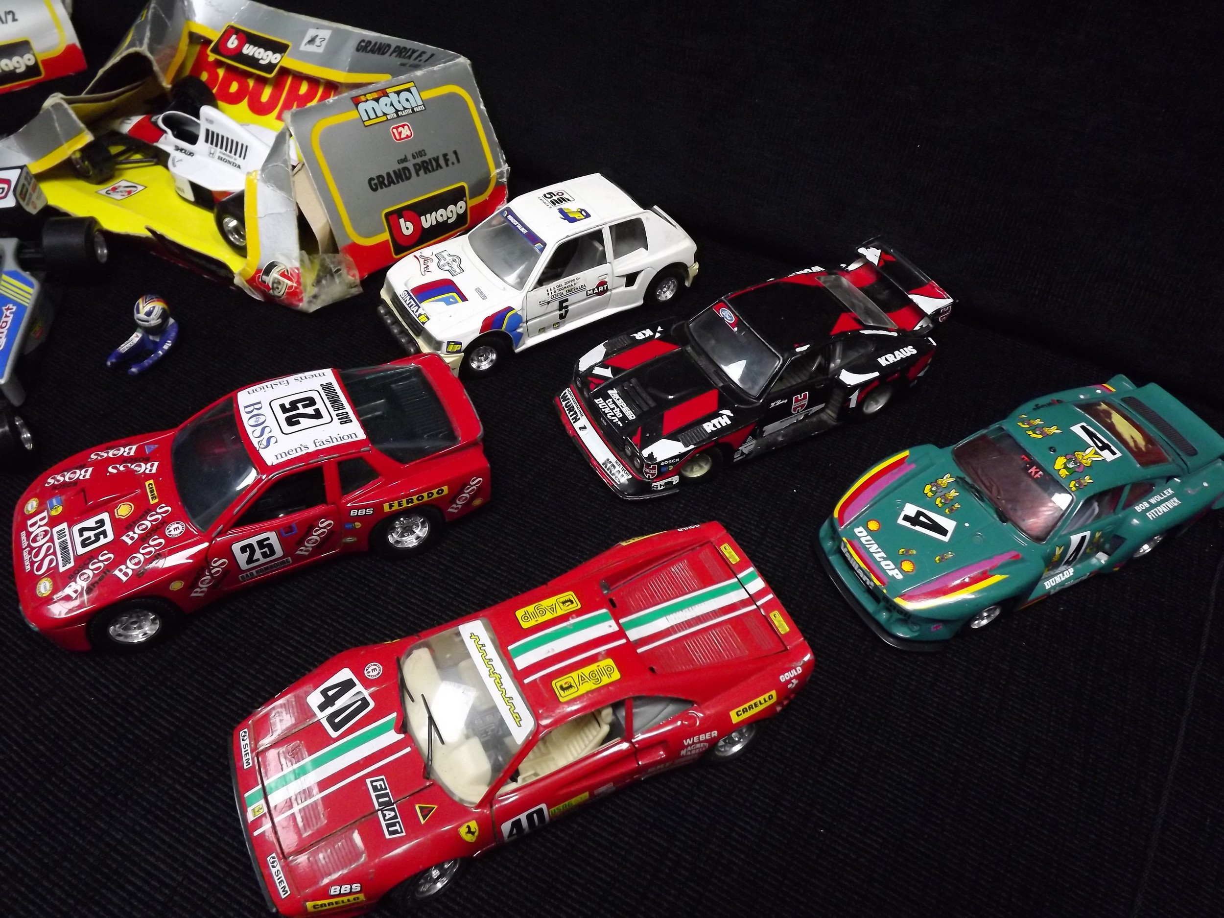 10 x Burago 1:24 Scale Rally or Grand Prix Formula Cars. Makers include Ferrari, Porsche, Ford and - Image 3 of 3