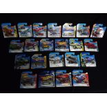 22 x Mattel Hot Wheels Vehicles. Carded. Various Themes including HW Workshop, City, Factory Fresh