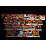 26 x Matchbox Carded Vehicles. Makers included Volkswagen, Volvo, Mini, Austin, Oldsmobile and