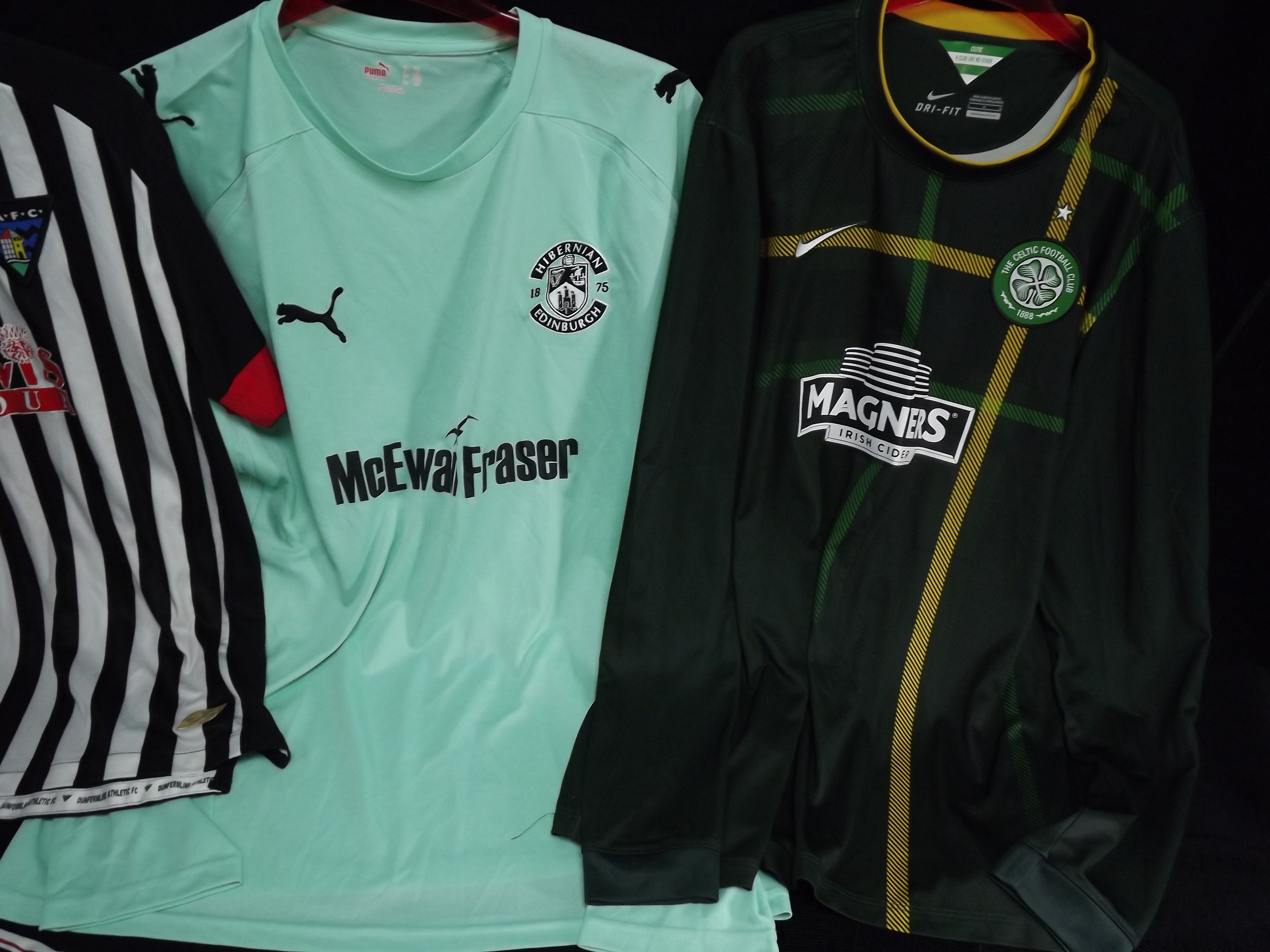 6 x Scottish Football Shirts. Celtic Magners 'A Like No Other' 2014/15 Green Away(Light Wear Large), - Image 2 of 5