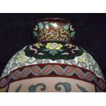 Chinese / Sino Tibetan - Copper / Bronze Cloisonne Vase. 19th century. Mythical Creatures and