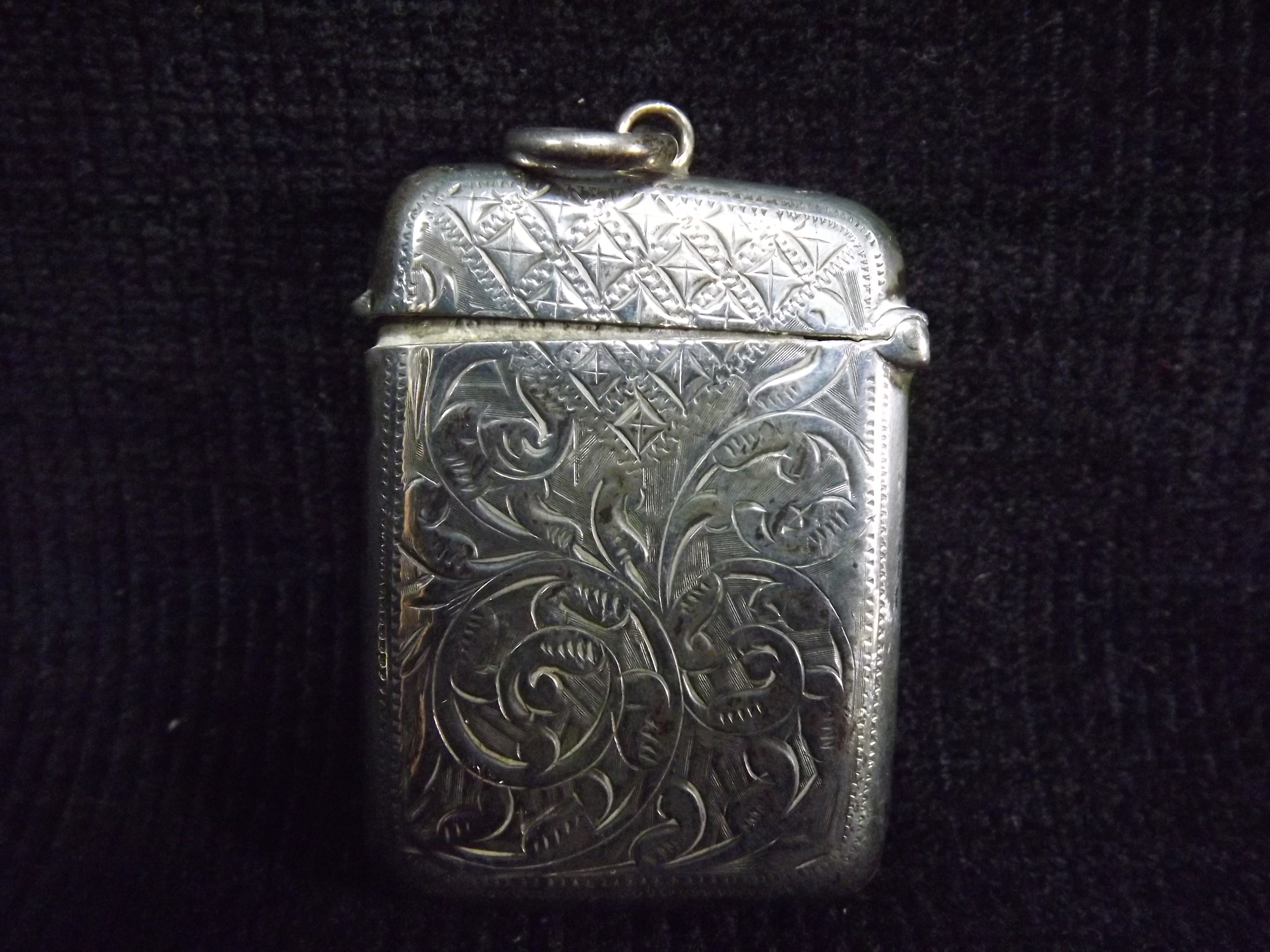 3 x Sterling Silver Smoking Cases. 2 x Vesta or Match Holders and a Cigarette Case. Maker on - Image 5 of 9
